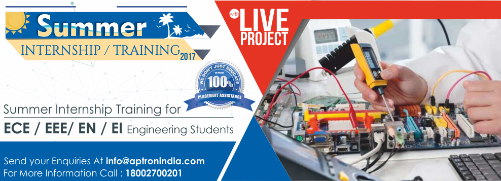 Summer Internship Training for ECE/EEE/EN/EI Engineering Students