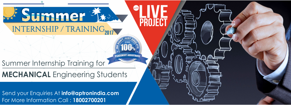 Summer Internship Training for Mechanical Engineering Students