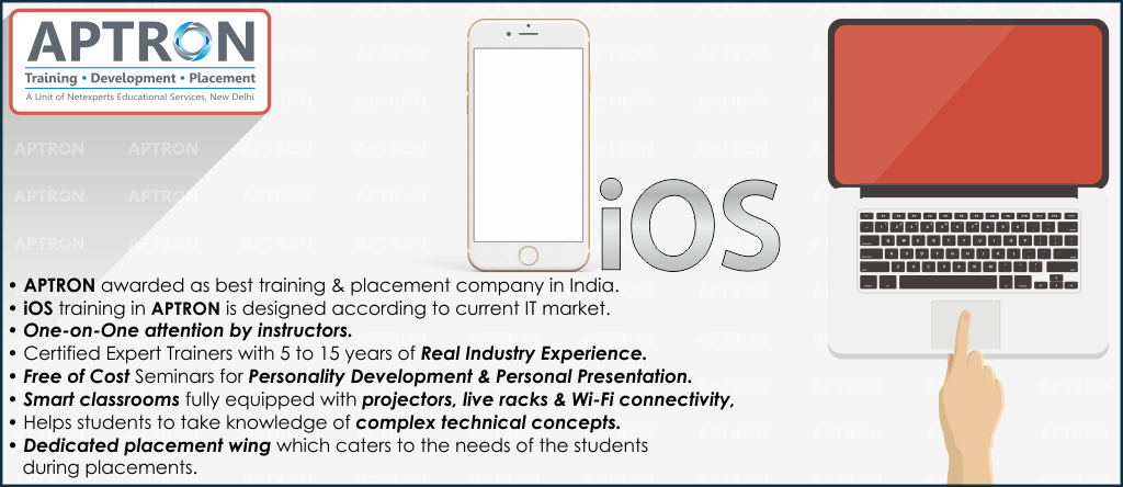Best Project based 6 Weeks Summer Training on iphone apps development in Noida