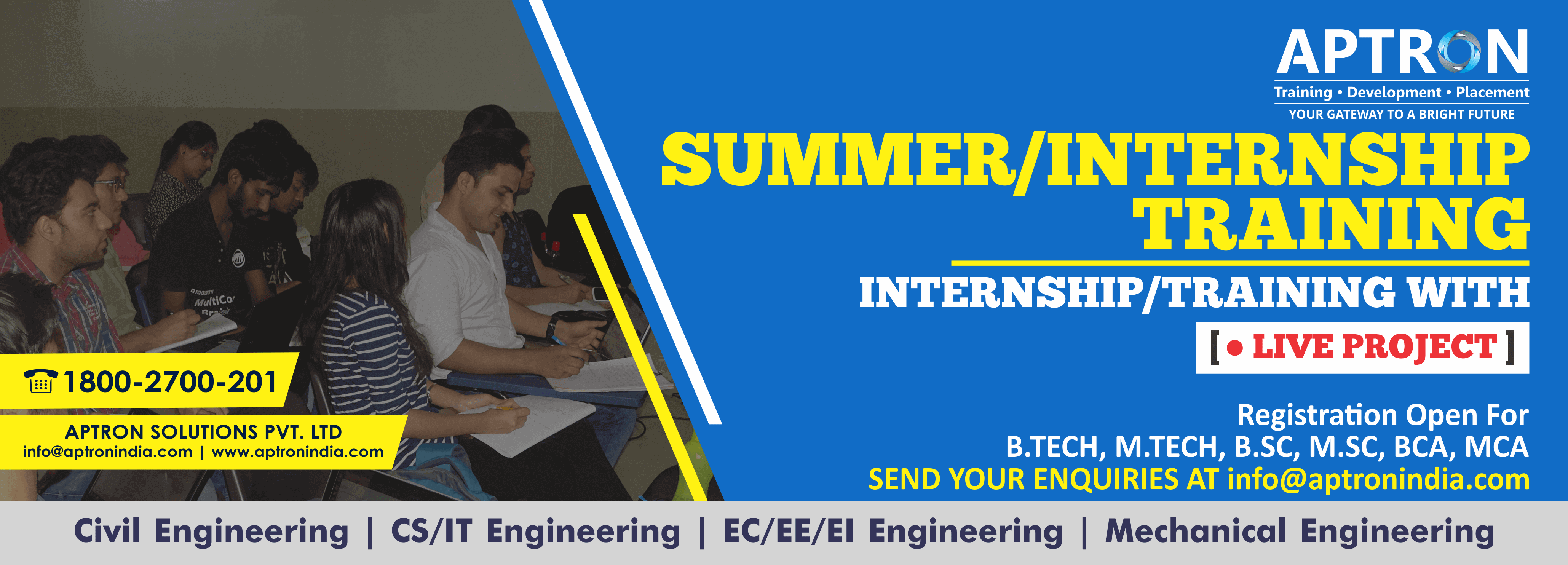 Summer training in noida